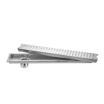 LMC Stainless Steel 304 Shower Drain Channel – Square Design Linear Bathroom Floor Drain