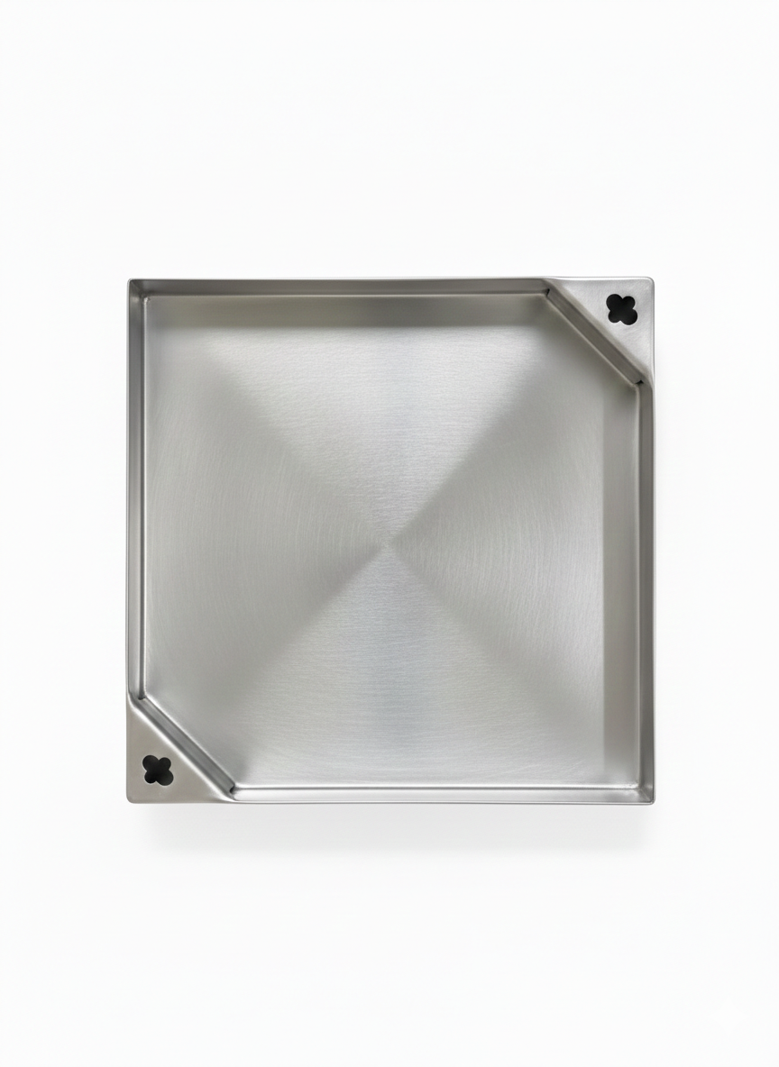 LMC Stainless Steel 304 Manhole Cover – Square Floor Access Cover with Frame | Multiple Sizes Available