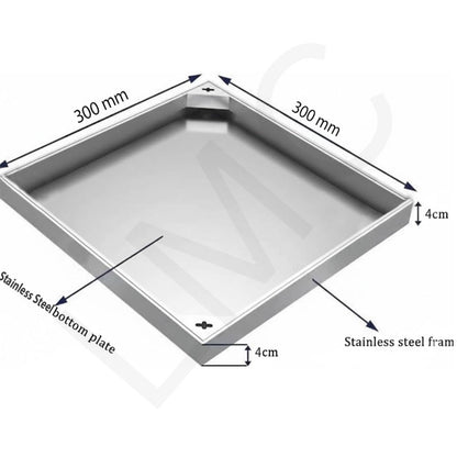 Stainless Steel 304 Manhole Cover – Light Duty – Stone Recessed Type | Lmc Drainage